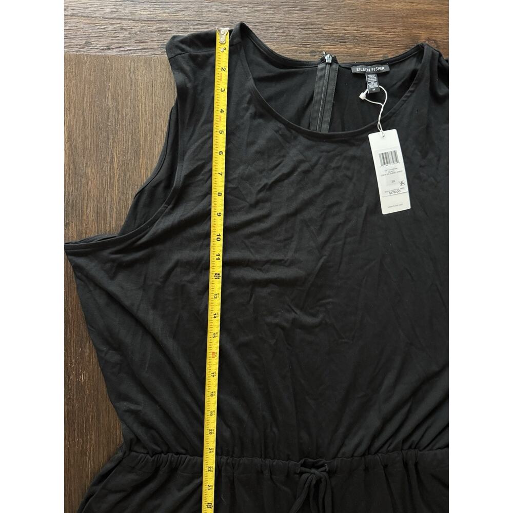Eileen Fisher Jumpsuit Romper Women’s 3X Plus Black Fine Jersey NWT $178 - Picture 5 of 10